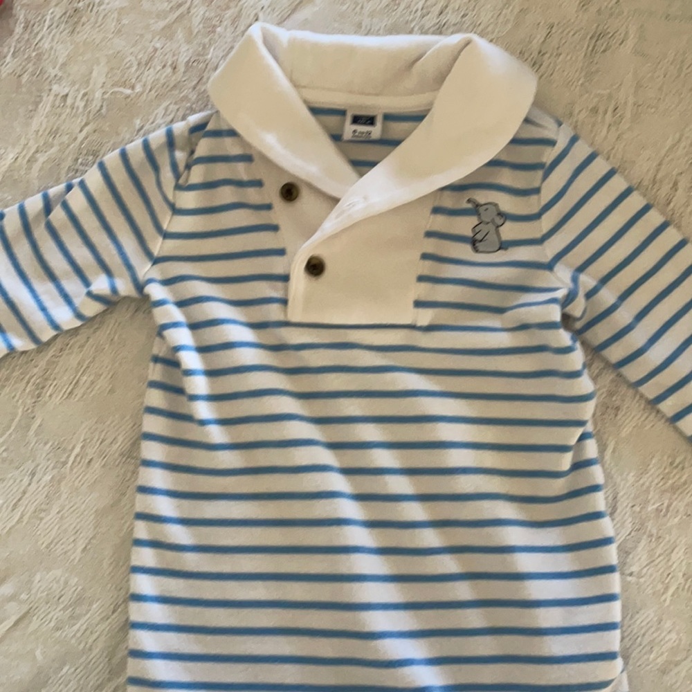 J&J traditional shawl collar onesie